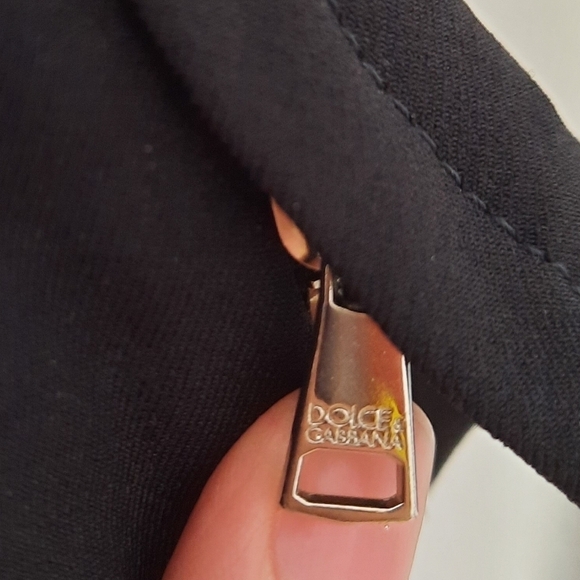 Dolce & Gabbana Black Zipper Pants 44 - Picture 7 of 8